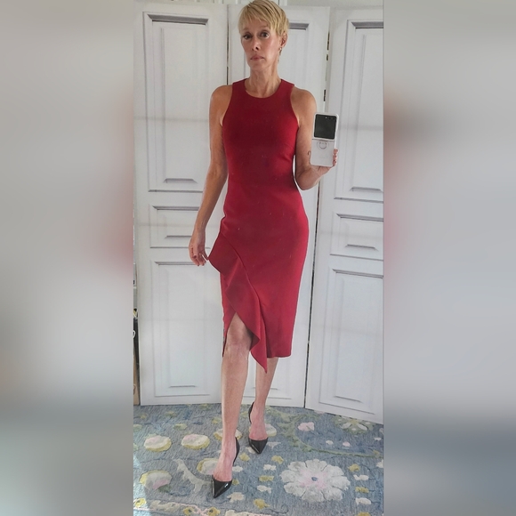 CINQ A SEPT Piper Ruffle Sheath Dress - Picture 4 of 12